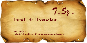 Tardi Szilveszter névjegykártya